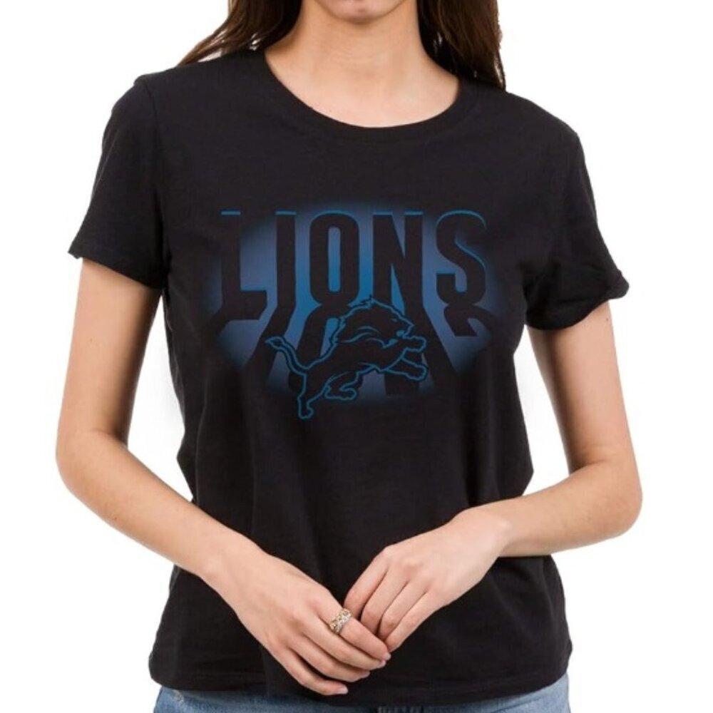 Detroit Lions - Team Spotlight - Women's Short Sleeve Fan T-Shirt, Small